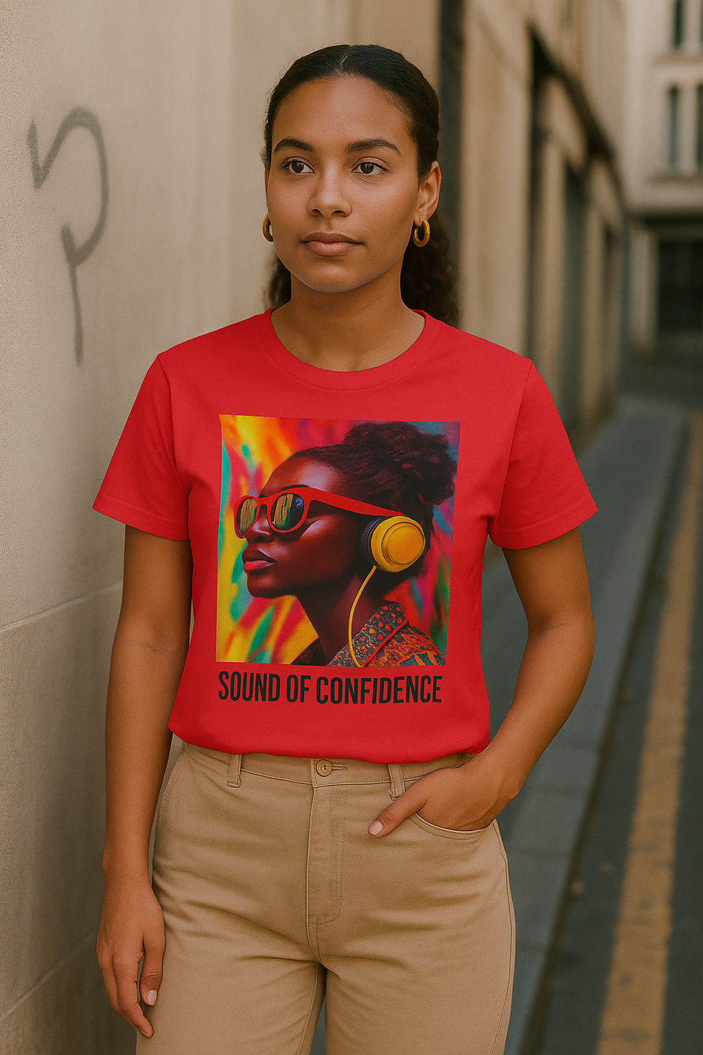 T-Shirt-Sound of Confidence  - Damen Premium Organic Shirt