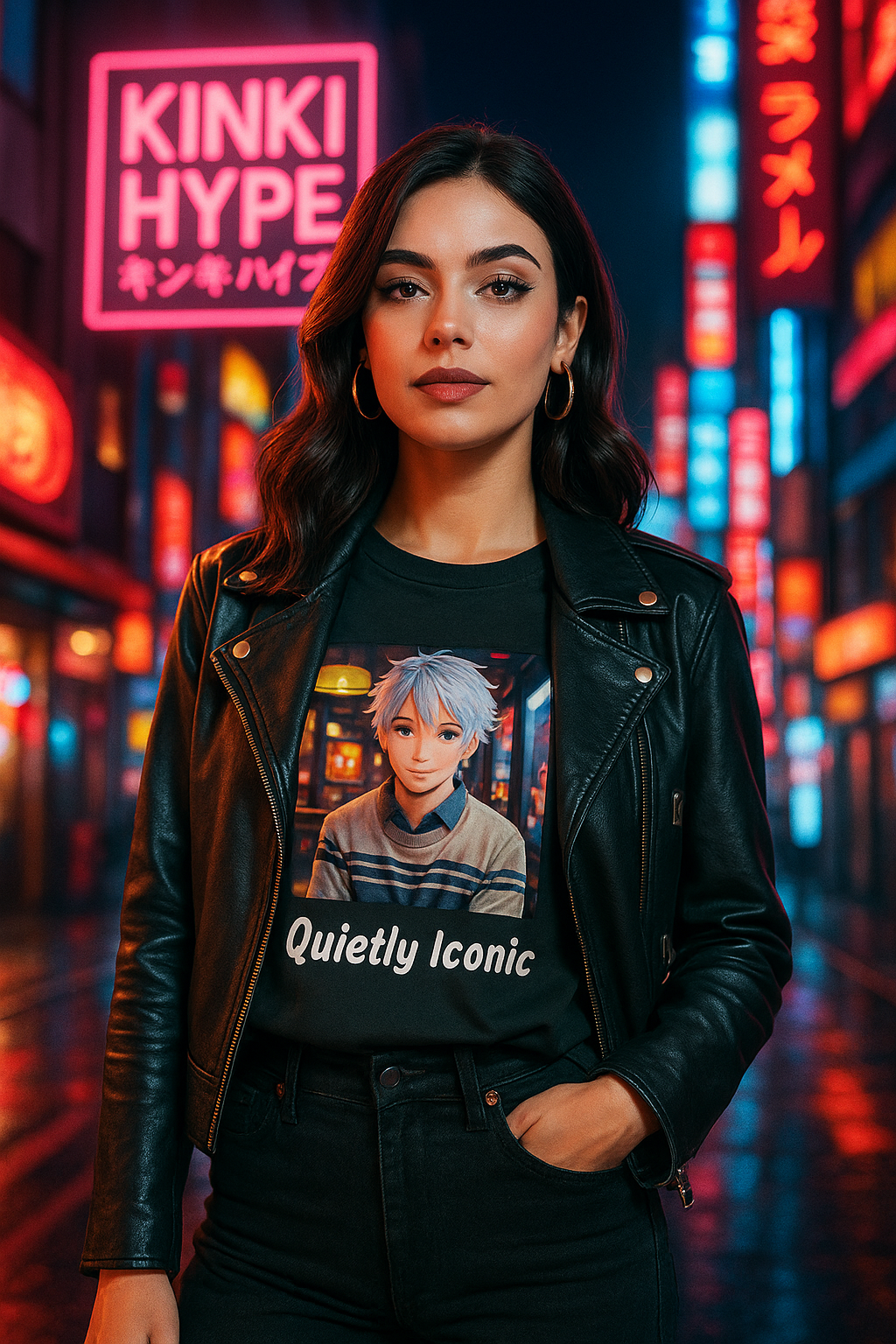 T-Shirt-Quietly Iconic  - Damen Premium Organic Shirt