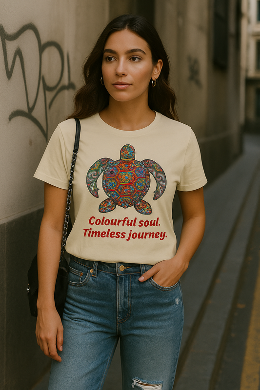 T-Shirt-Colourful soul  - Damen Premium Organic Shirt