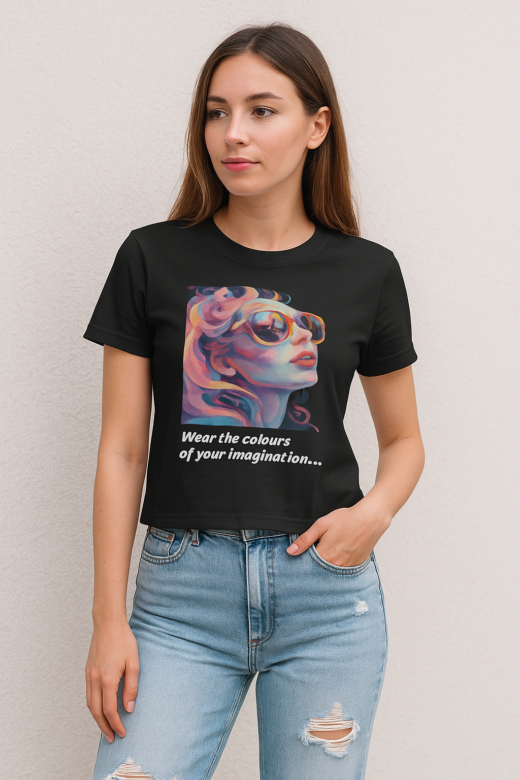 T-Shirt-Cosmic Glow - Art Edition  - Damen Premium Organic Shirt